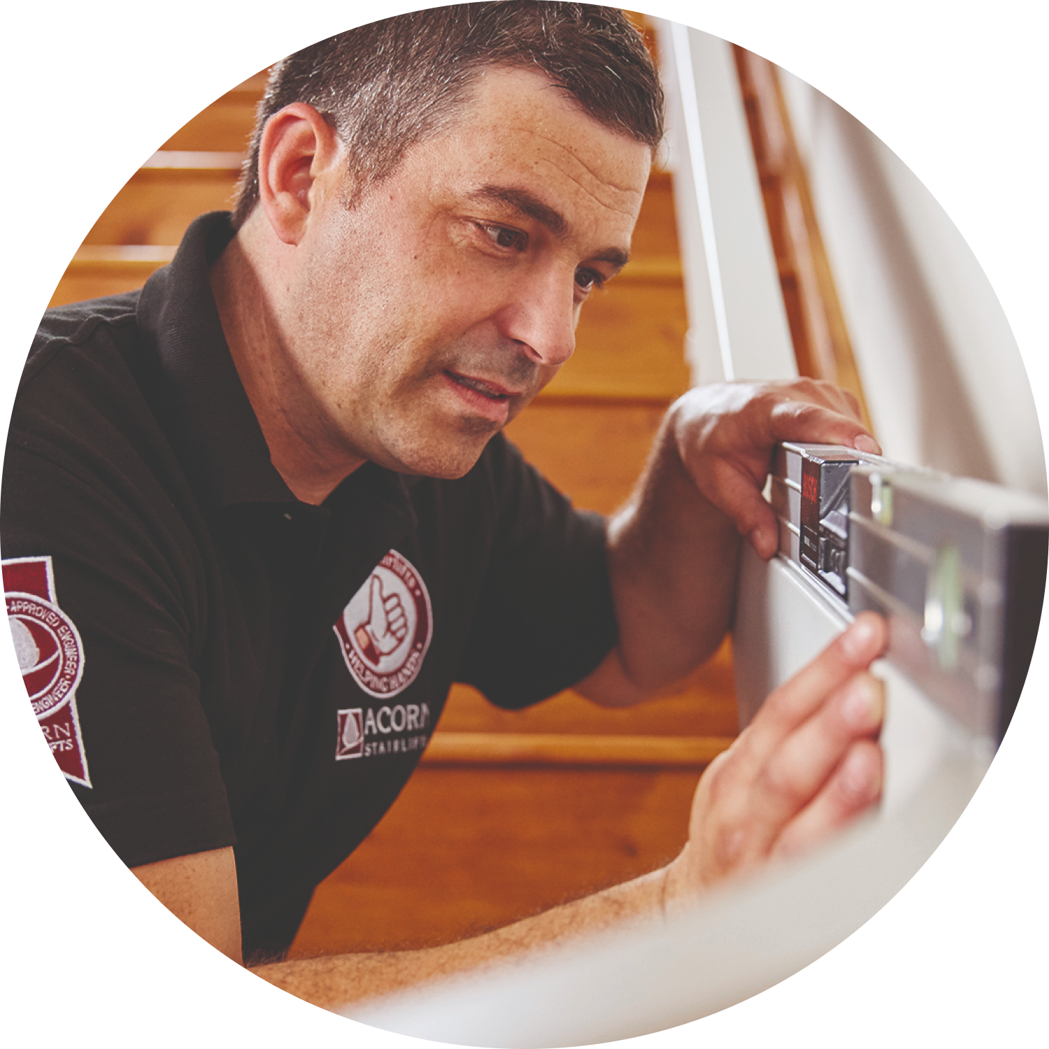 Acorn curved Stairlift aftercare in Indiana